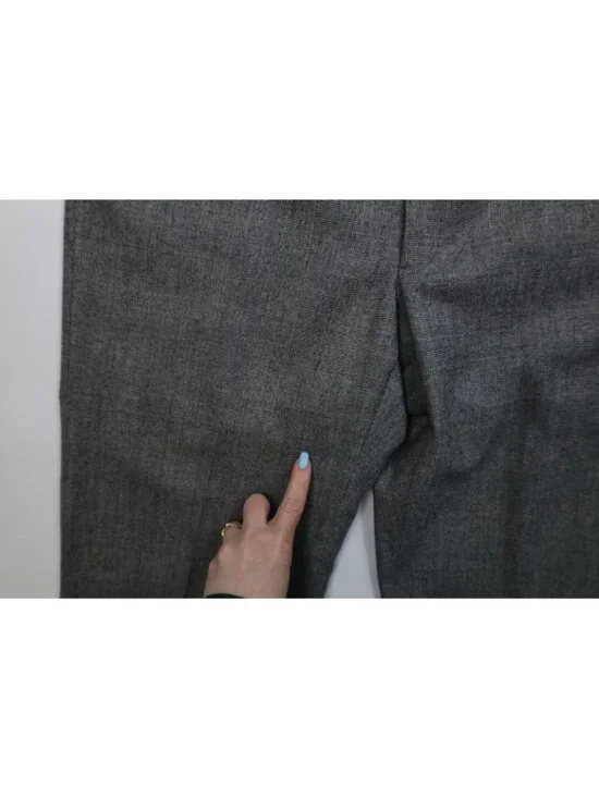 Vintage 70s Christian Dior Mens 34x34 Heavy Wool Knit Wide Leg Chino Pants Plaid - Picture 11 of 15